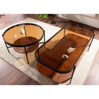 Стол журнальный SIGNAL PRIMA A 120*58*43 орех/черный мат купить в Минске