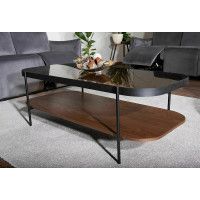 Стол журнальный SIGNAL PRIMA A 120*58*43 орех/черный мат купить в Минске