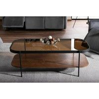 Стол журнальный SIGNAL PRIMA A 120*58*43 орех/черный мат купить в Минске