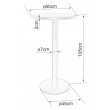 Стол барный Signal Pub H 60*60*105 черный купить в Минске
