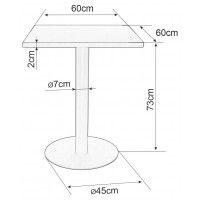 Стол барный Signal Pub K 60*60*73 черный купить в Минске Стол барный Signal Pub K 60*60*73 черный купить в Минске
