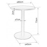 Стол барный Signal Pub 60*60*73 черный купить в Минске Стол барный Signal Pub 60*60*73 черный купить в Минске