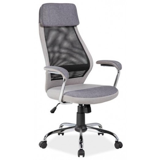 Кресло компьютерное SIGNAL Q-336 серый/черный