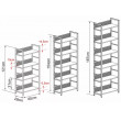 Стеллаж SIGNAL RAW R4 60*28*121 черный купить в Минске