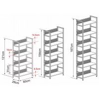 Стеллаж SIGNAL RAW R4 60*28*121 дуб/черный купить в Минске Стеллаж SIGNAL RAW R4 60*28*121 дуб/черный купить в Минске