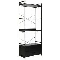 Стеллаж SIGNAL RIN C 80*40*200 черный