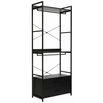 Стеллаж SIGNAL RIN C 80*40*200 черный купить в Минске