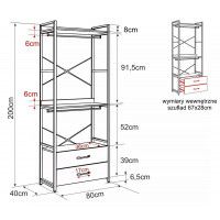 Стеллаж SIGNAL RIN C 80*40*200 черный купить в Минске Стеллаж SIGNAL RIN C 80*40*200 черный купить в Минске