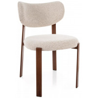 Стул SIGNAL RIN D t.255 светло-бежевый/орех