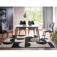 Стол обеденный Signal RION (Рион) 160*90 белый/черный купить в Минске