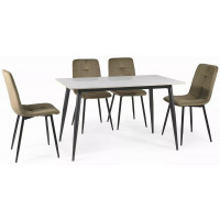 Стол обеденный Signal RION (Рион) 160*90 белый/черный купить в Минске