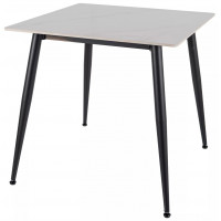 Стол обеденный Signal RION (Рион) 80*80 белый лак/черный