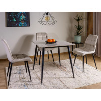 Стол обеденный Signal RION (Рион) 80*80 черный/черный купить в Минске