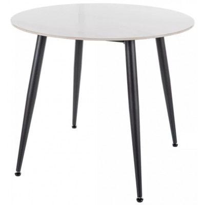 Стол обеденный Signal RION (Рион) 90*90 белый лак/черный купить в Минске