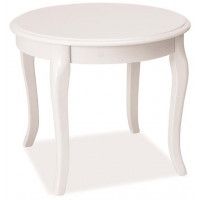 Стол журнальный SIGNAL ROYAL D 60*60*50 белый/белый