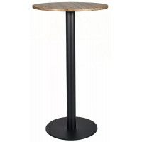Стол барный Signal BT-005 60*60*105 дуб артизан/черный матовый