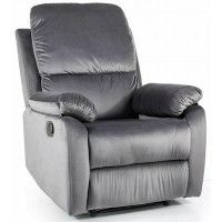 Кресло раскладное HALMAR SPENCER 1 Velvet Bluvel 14 серый