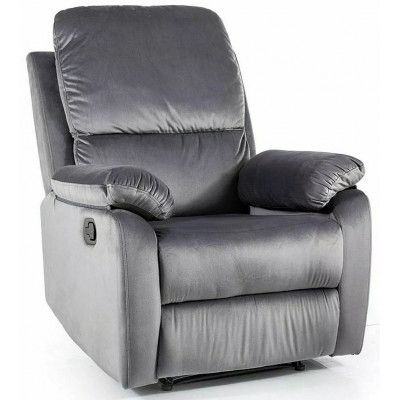 Кресло раскладное HALMAR SPENCER 1 Velvet Bluvel 14 серый купить в Минске