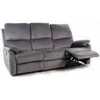 Диван раскладной SIGNAL SPENCER 3 Velvet Bluvel 14 серый