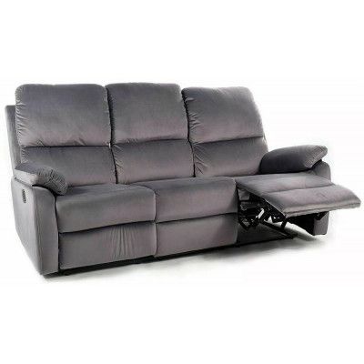 Диван раскладной SIGNAL SPENCER 3 Velvet Bluvel 14 серый купить в Минске