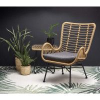 Кресло HALMAR IKARO натуральный/серый купить в Минске