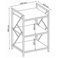 Стеллаж SIGNAL TABLO R3 60*40*99 дуб/темно-коричневый купить в Минске