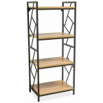 Стеллаж SIGNAL TABLO R4 60*40*139 дуб/темно-коричневый