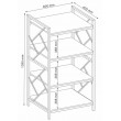 Стеллаж SIGNAL TABLO R4 60*40*139 дуб/темно-коричневый купить в Минске