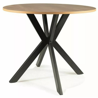 Стол обеденный Signal TALIA II (Талиа II) 90*90 дуб/черный купить в Минске