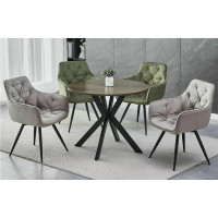 Стол обеденный Signal TALIA II (Талиа II) 90*90 орех/черный купить в Минске