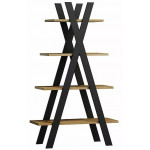 Стеллаж SIGNAL TIPI (Типи) 80*30*136 дуб вотан/черный