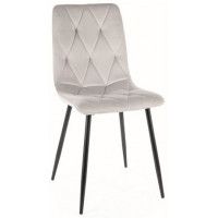 Стул Signal Tom (Том) Velvet Bluvel 03 светло-серый/черный