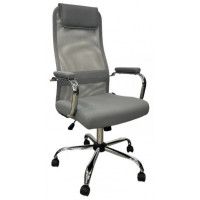 Кресло SitUp ALFA chrome (сетка Grey/ткань Grey)