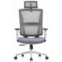 Кресло SitUp APHRODITE Chrome (сетка Gray/экокожа Gray) Кресло SitUp APHRODITE Chrome (сетка Gray/экокожа Gray)