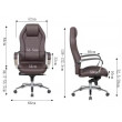 Кресло SitUp APOLLO chrome (экокожа Dark Brown/Dark Brown) купить в Минске