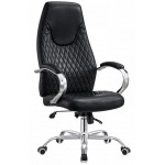 Кресло SitUp Astin (Астин) Black Chrome экокожа черный