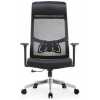 Кресло SitUp AURA LUX BLACK chrome (сетка Black/Black) купить в Минске