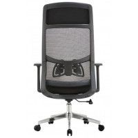 Кресло SitUp AURA LUX BLACK chrome (сетка Black/Black) купить в Минске