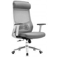 Кресло SitUp AURA (Аура) LUX White chrome (сетка Grey/Grey) Кресло SitUp AURA (Аура) LUX White chrome (сетка Grey/Grey)