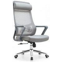 Кресло SitUp AURA (Аура) Grey chrome (сетка Grey/Grey)