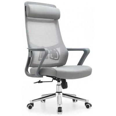 Кресло SitUp AURA (Аура) Grey chrome (сетка Grey/Grey) купить в Минске