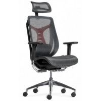 Кресло SitUp BARRACUDA Chrome (сетка Dark Gray/ткань Dark Gray)