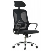 Кресло SitUp BIMA BLACK chrome (сетка Black/ Black)