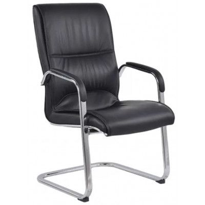 Стул SitUp BRYAN (Брайан) CF chrome (экокожа черная) купить в Минске