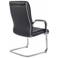 Стул SitUp BRYAN (Брайан) CF chrome (экокожа черная) купить в Минске