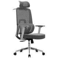 Кресло SitUp CARBON (Карбон) White chrome (сетка Grey/Grey)