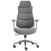 Кресло SitUp Crocus (Крокус) White Chrome ткань серый