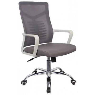 Кресло SitUp DELTA Grey chrome (сетка Grey/Grey) без подголовника купить в Минске