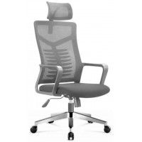 Кресло SitUp DELTA Grey chrome (сетка Grey/Grey)