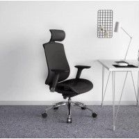 Кресло SitUp GALAXY Chrome (сетка Black/ткань Black) купить в Минске